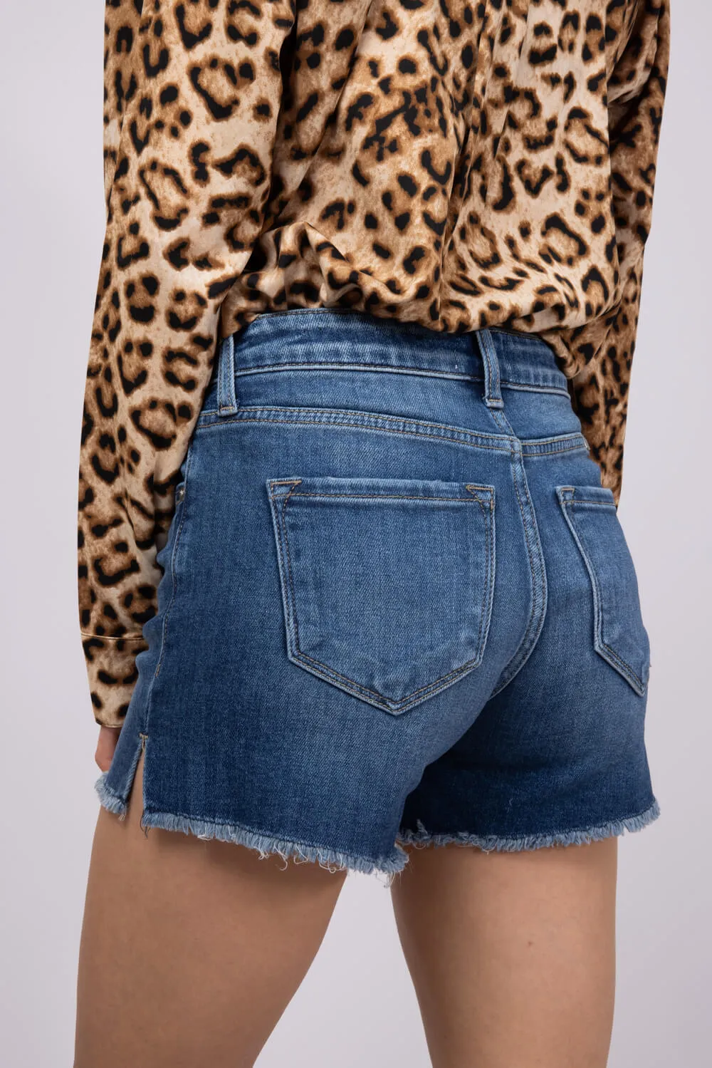 KanCan High Rise Dark Denim Shorts for Women | KC9212D sold by Glik’s product image thumbnail 5