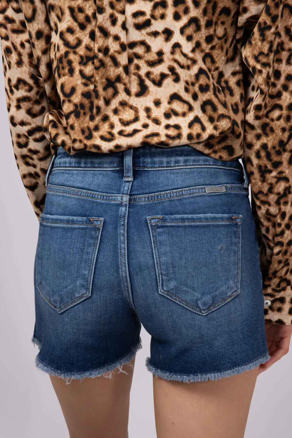 KanCan High Rise Dark Denim Shorts for Women | KC9212D sold by Glik’s product image thumbnail 2