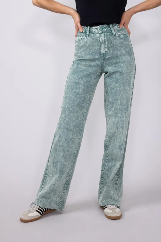 Judy Blue High-Rise Dyed Dad Jeans for Women in Green | 88966REG sold by Glik’s