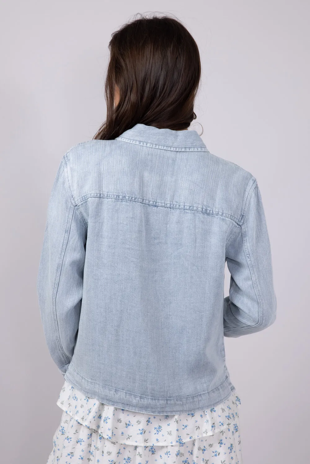 Thread & Supply Jackie Denim Jacket for Women in Light Wash | J4837LZTTS-CALLIEWASH sold by Glik’s product image thumbnail 2