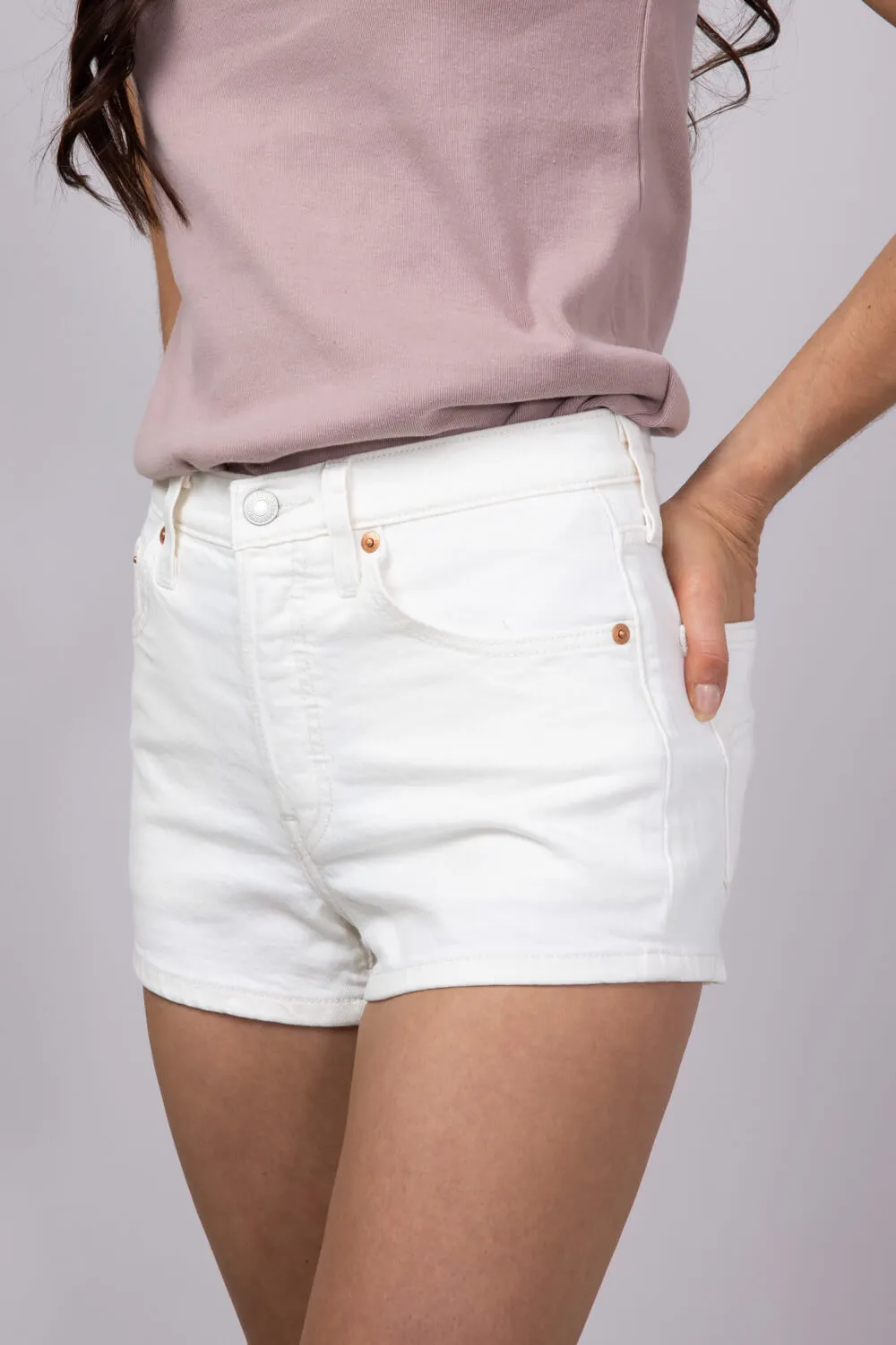 Levi’s 501 Original Blank Spot Denim Shorts for Women in White | 56327-0476 sold by Glik’s product image thumbnail 3