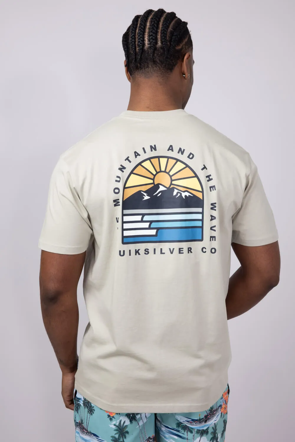 Quiksilver Multi Terrain T-Shirt for Men in Pale Aloe Beige | QSM15ST107-PAA sold by Glik’s