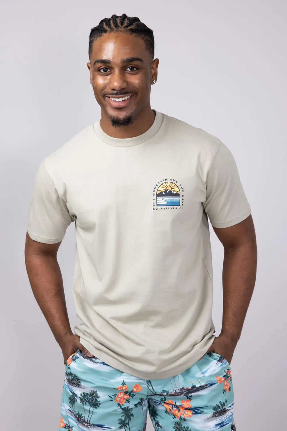 Quiksilver Multi Terrain T-Shirt for Men in Pale Aloe Beige | QSM15ST107-PAA sold by Glik’s product image thumbnail 2