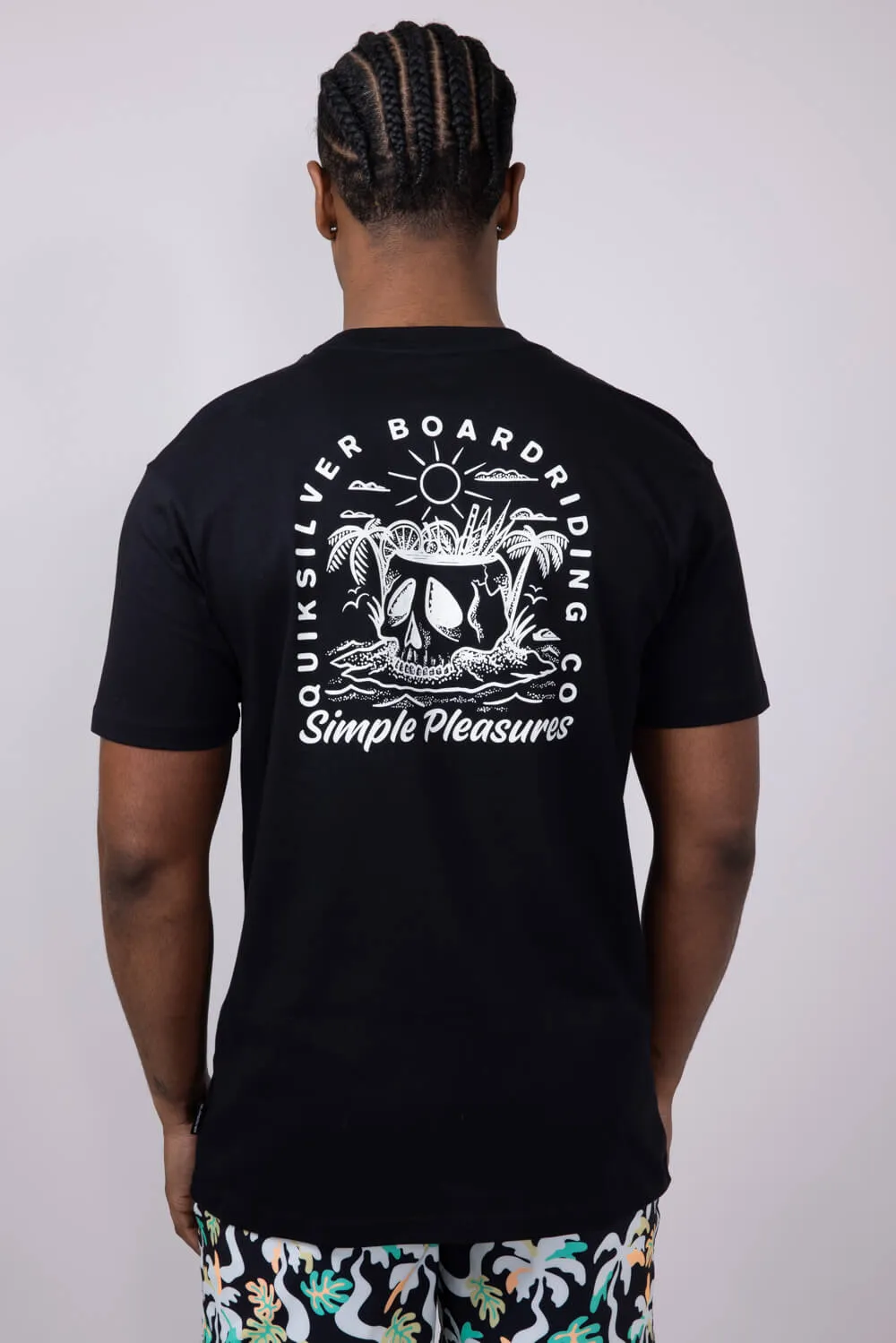 Quiksilver Simple Pleasures T-Shirt for Men in Black | QSM15ST106-BLK sold by Glik’s