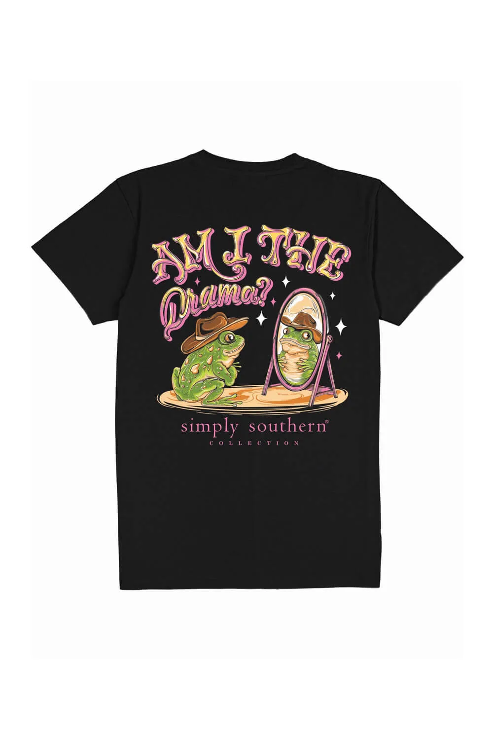 Simply Southern Plus Size Drama T-shirt for Women in Black| EXT-SS-DRAMA-BLACK sold by Glik’s