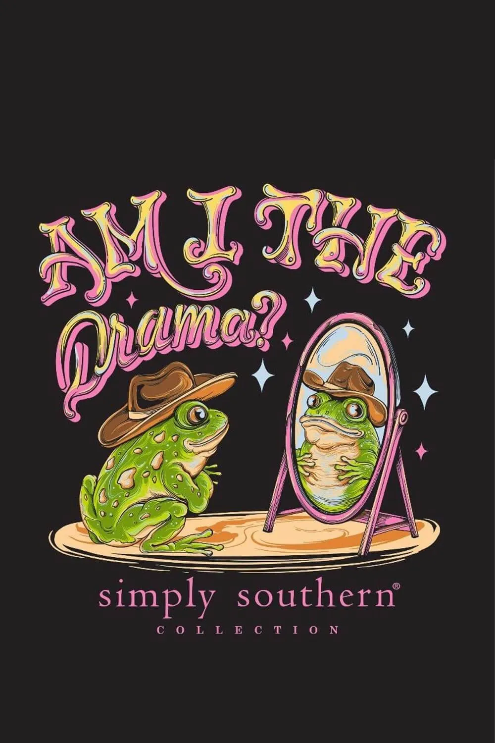 Simply Southern Drama T-shirt for Women in Black | SS-DRAMA-BLACK sold by Glik’s product image thumbnail 4