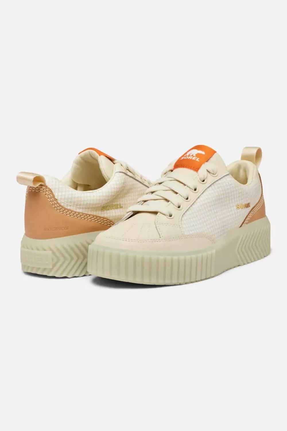 Sorel Out N About Ave Low Waterproof Sneakers for Women in Bleached Ceramic/Light Aloe | 2115191-165 sold by Glik’s product image thumbnail 5