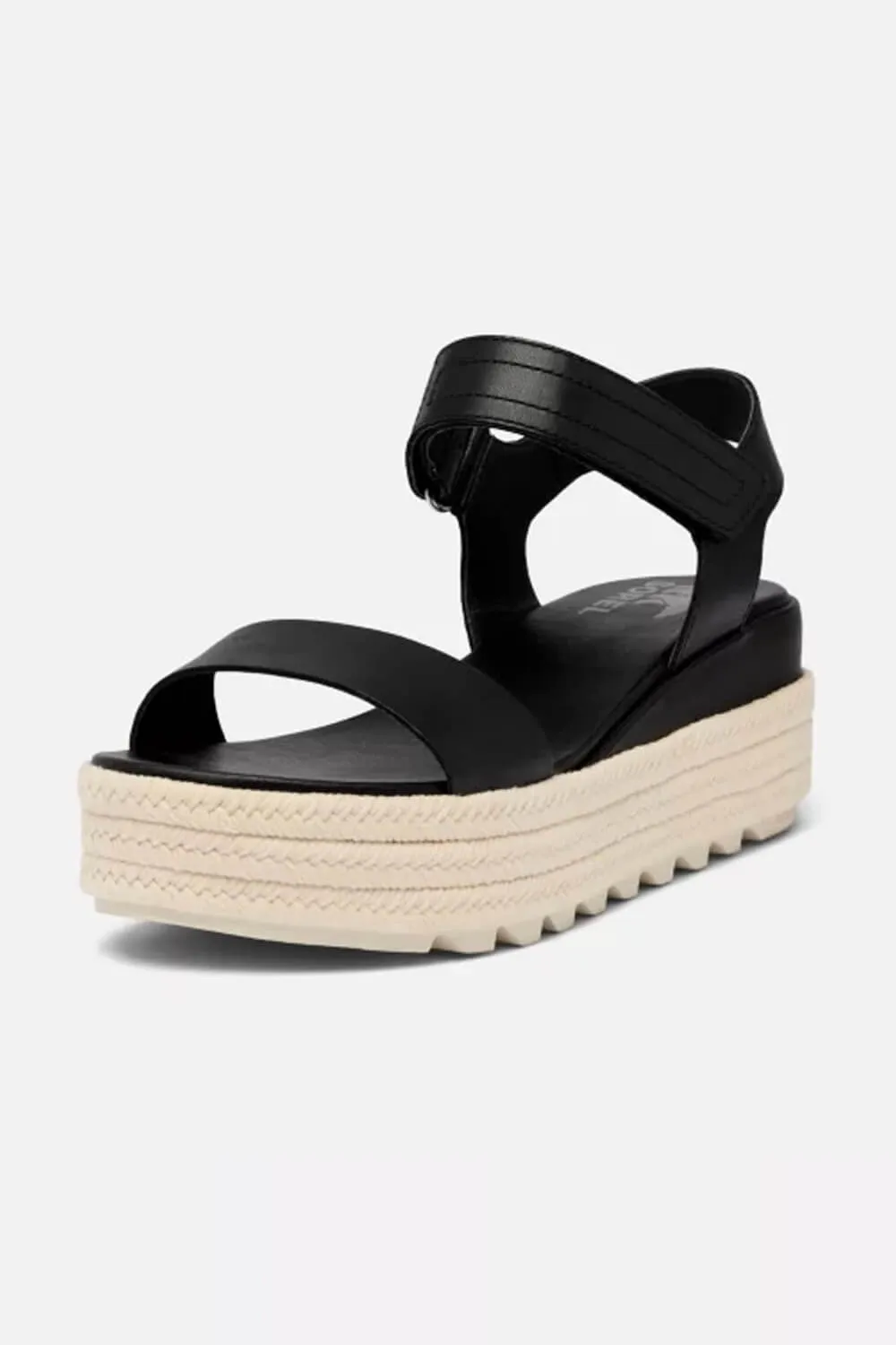 Sorel Cameron Flatform Wedge Sandals for Women in Black | 2049151-011 sold by Glik’s product image thumbnail 3