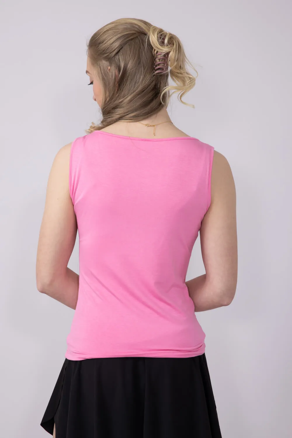 Simply Southern Double Layer Tank Top for Women in Pink | PP-0125-TANK-DBLYR-BBLGUM sold by Glik’s product image thumbnail 2