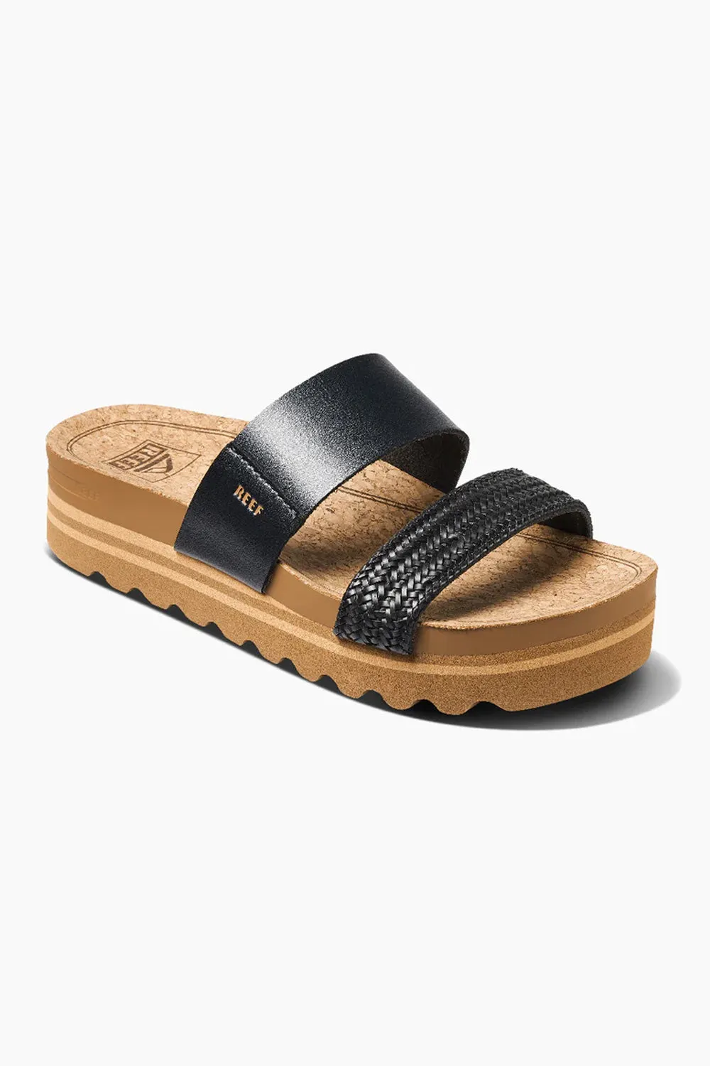 Reef Cushion Vista High Braid Sandals for Women in Black | CI9862 sold by Glik’s