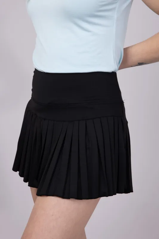 Simply Southern Pleated Skort for Women in Black | PP-0125-SKORT-PLTS-BLACK sold by Glik’s