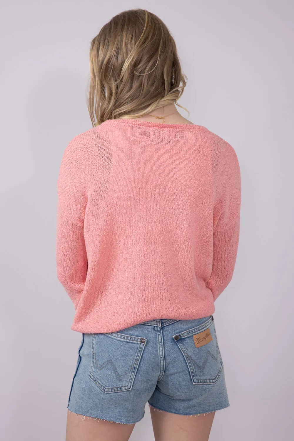 Simply Southern America Sunset Sweater for Women in Coral | PP-0125-SWTR-SUNSET-AMERICA sold by Glik’s product image thumbnail 2