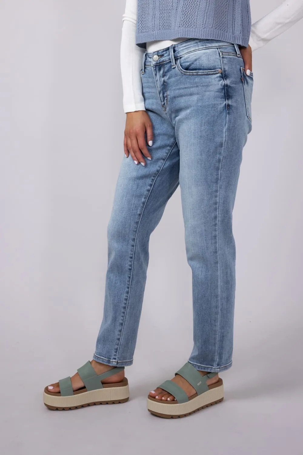 Judy Blue Mid Rise Slim Fit Jeans for Women | 82626REG sold by Glik’s product image thumbnail 2