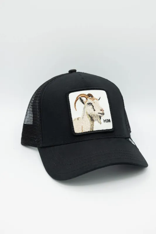 Goorin Bros The Him Trucker Hat for Men in Black | 101-1769-BLK-O/S sold by Glik’s