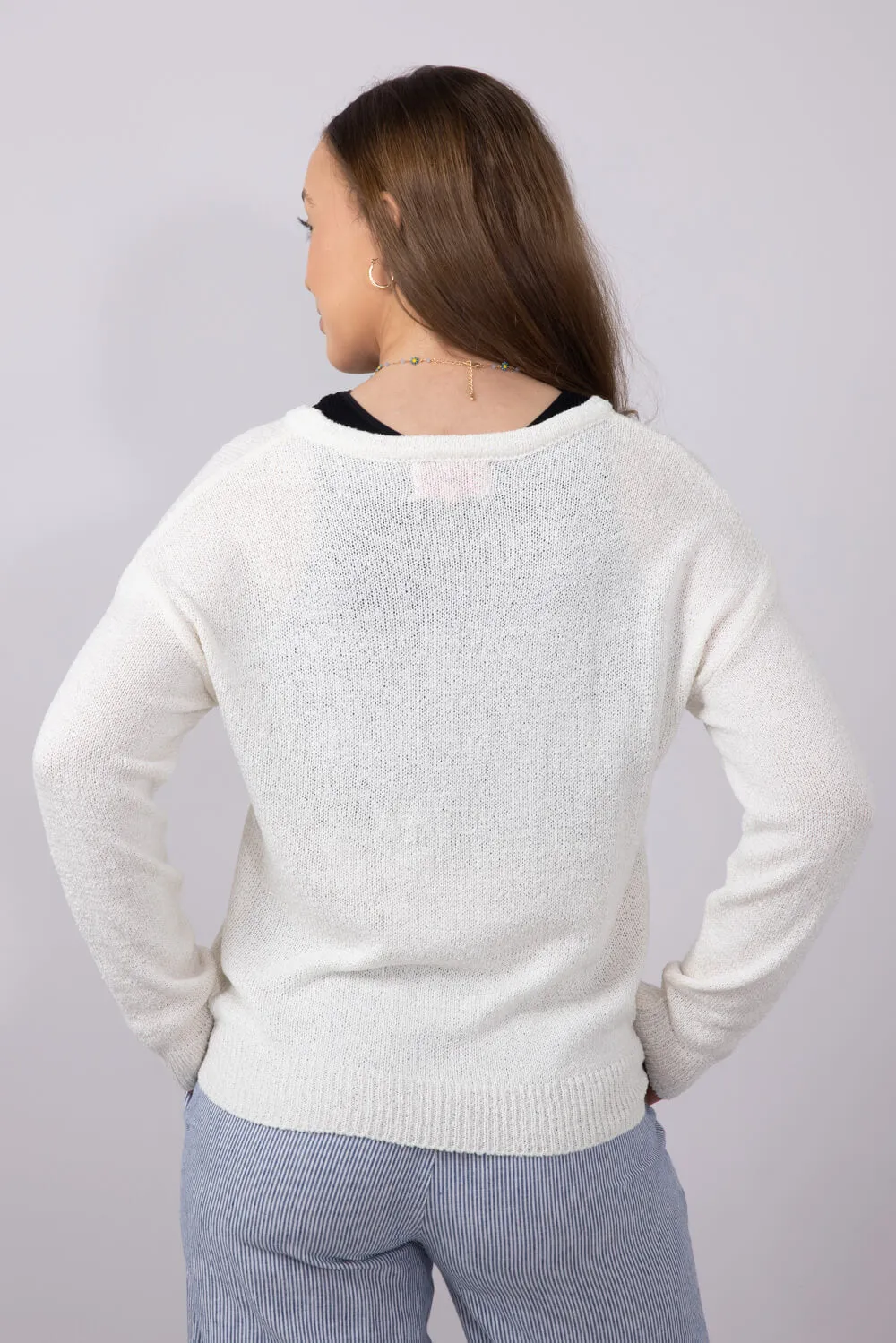 Simply Southern USA Sweater for Women in Cream | PP-0125-SWTR-SUNSET-USA sold by Glik’s product image thumbnail 4