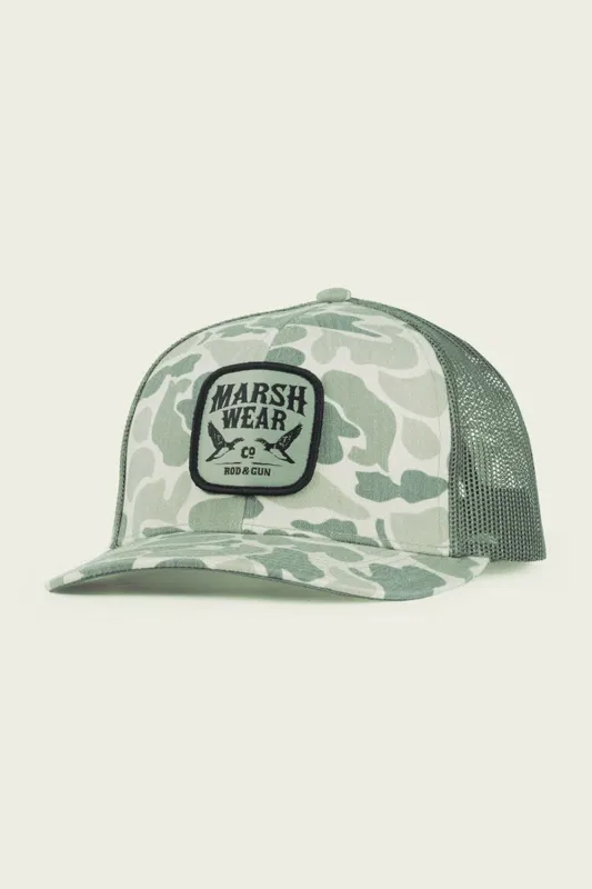 Marsh Wear Daffy Hat for Men in Stone Mallard Camo | MWC1022-SMCM-STONECAMO sold by Glik’s