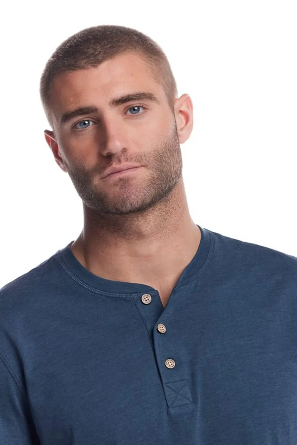 Weatherproof Vintage Jersey Henley Shirt for Men in Deep Cobalt | S253659GK-DEEP COBALT sold by Glik’s product image thumbnail 4