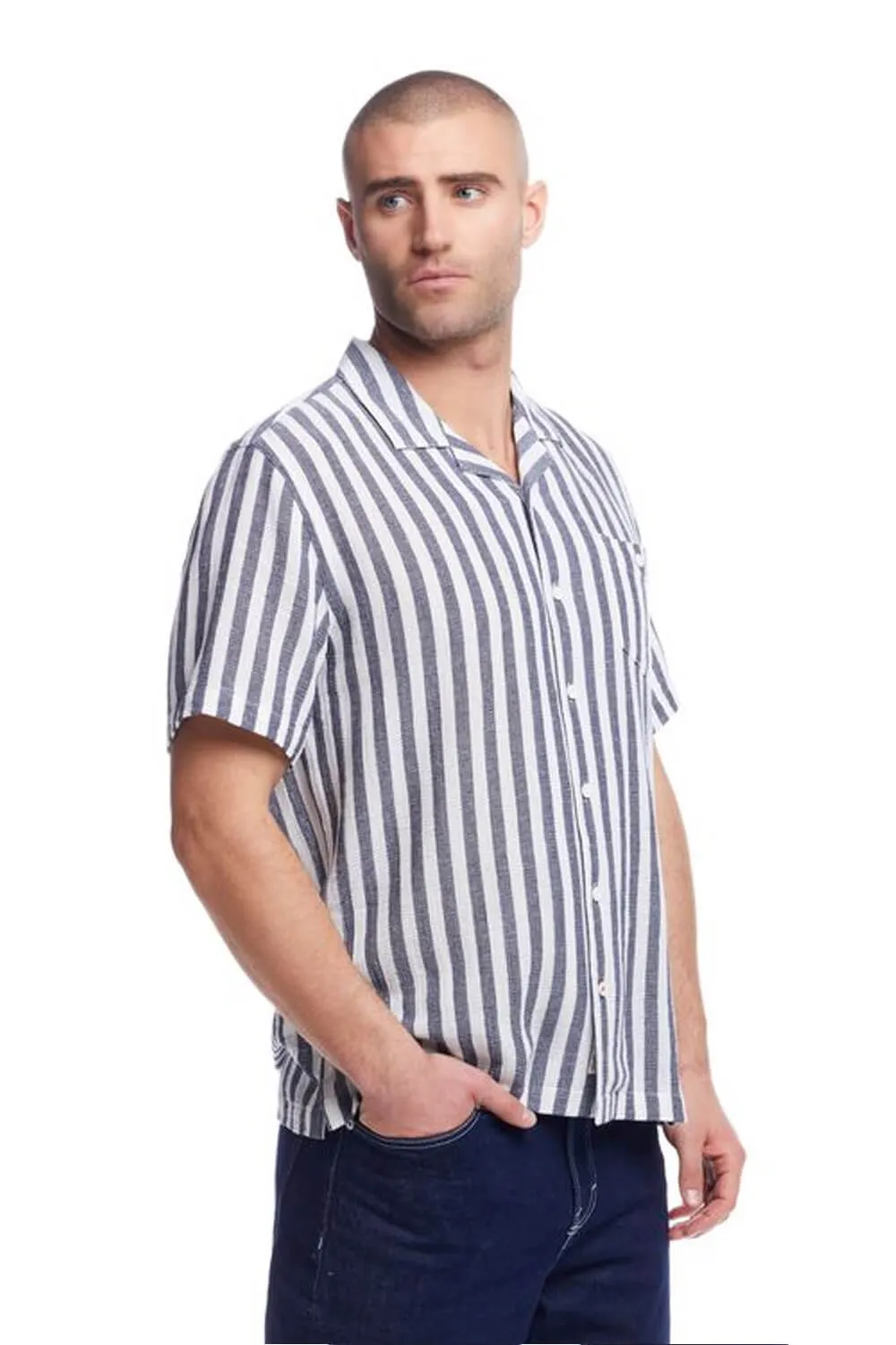 Weatherproof Vintage Air-Tex Weave Button Up Shirt for Men in Insignia Blue | S2584498GK-INSIGNIA BLUE sold by Glik’s product image thumbnail 5