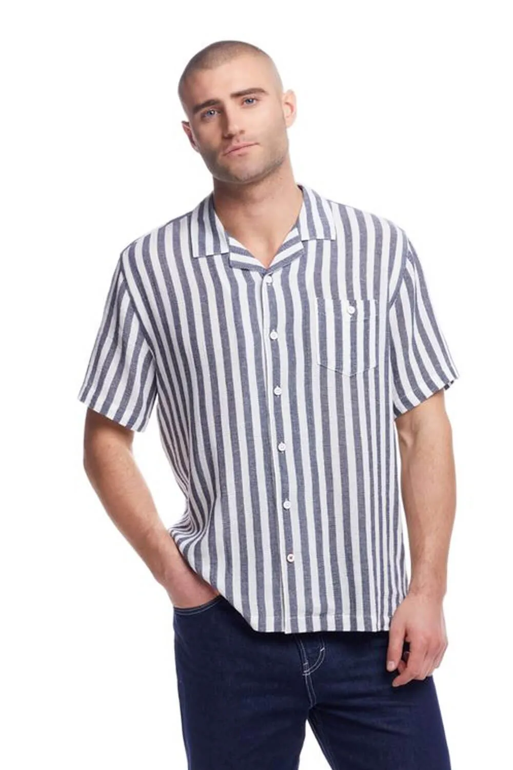 Weatherproof Vintage Air-Tex Weave Button Up Shirt for Men in Insignia Blue | S2584498GK-INSIGNIA BLUE sold by Glik’s