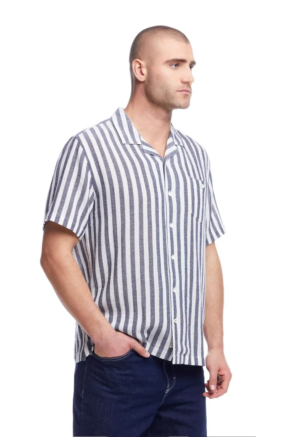 Weatherproof Vintage Air-Tex Weave Button Up Shirt for Men in Insignia Blue | S2584498GK-INSIGNIA BLUE sold by Glik’s product image thumbnail 2