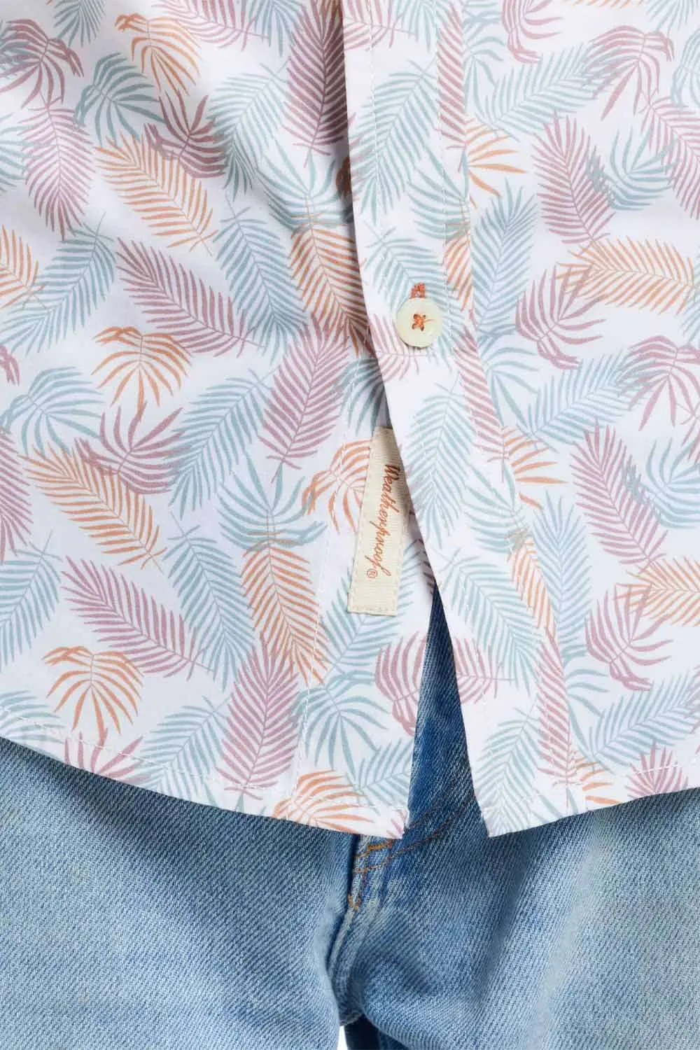 Weatherproof Vintage Cotton Poplin Button Up Shirt for Men in Lavender Leaf | S2584244GK-LAVENDAR LEAF sold by Glik’s product image thumbnail 3