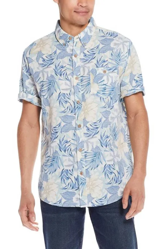 Weatherproof Vintage Washable Linen Button Up Shirt for Men in Dusty Blue | S2584299GK-DUSTY BLUE sold by Glik’s