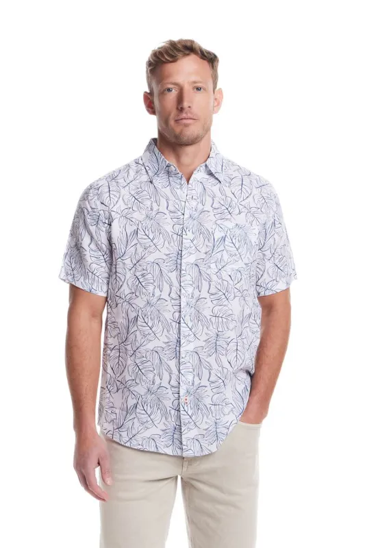 Weatherproof Vintage Washable Linen Button Up Shirt for Men in Blue Ashes | S2584478GK-BLUE ASHES sold by Glik’s