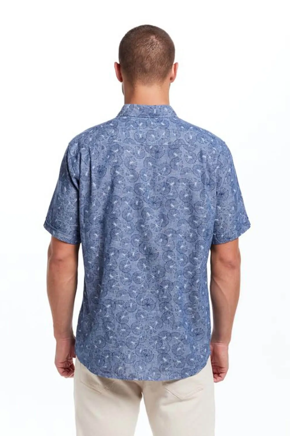 Weatherproof Vintage Washable Linen Button Down Shirt for Men in Ocean Blue | S2584299GK-OCEAN BLUE sold by Glik’s product image thumbnail 2