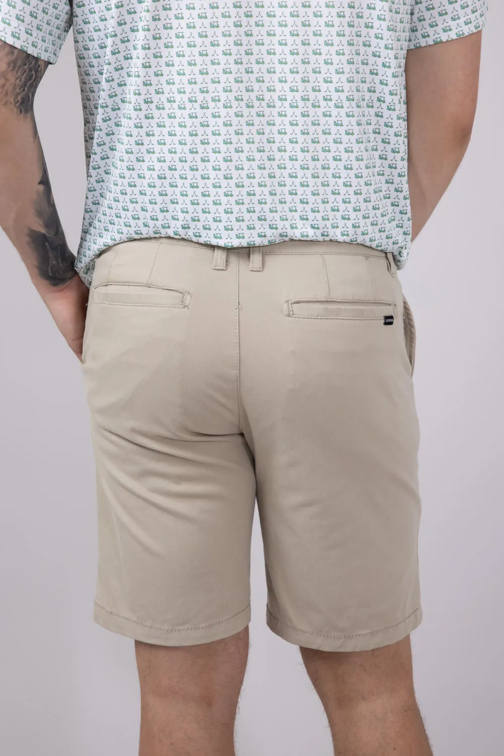 Union Comfort Chino 9” Shorts for Men in Sand | H18RFWT-SAND sold by Glik’s product image thumbnail 2