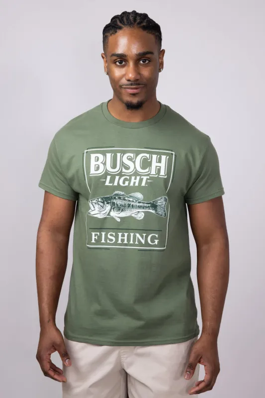 Busch Lite Bass T-Shirt for Men in Green | 16682-632A sold by Glik’s