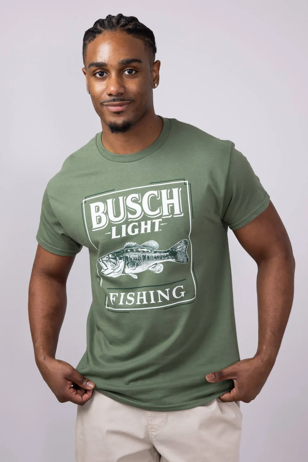 Busch Lite Bass T-Shirt for Men in Green | 16682-632A sold by Glik’s product image thumbnail 4