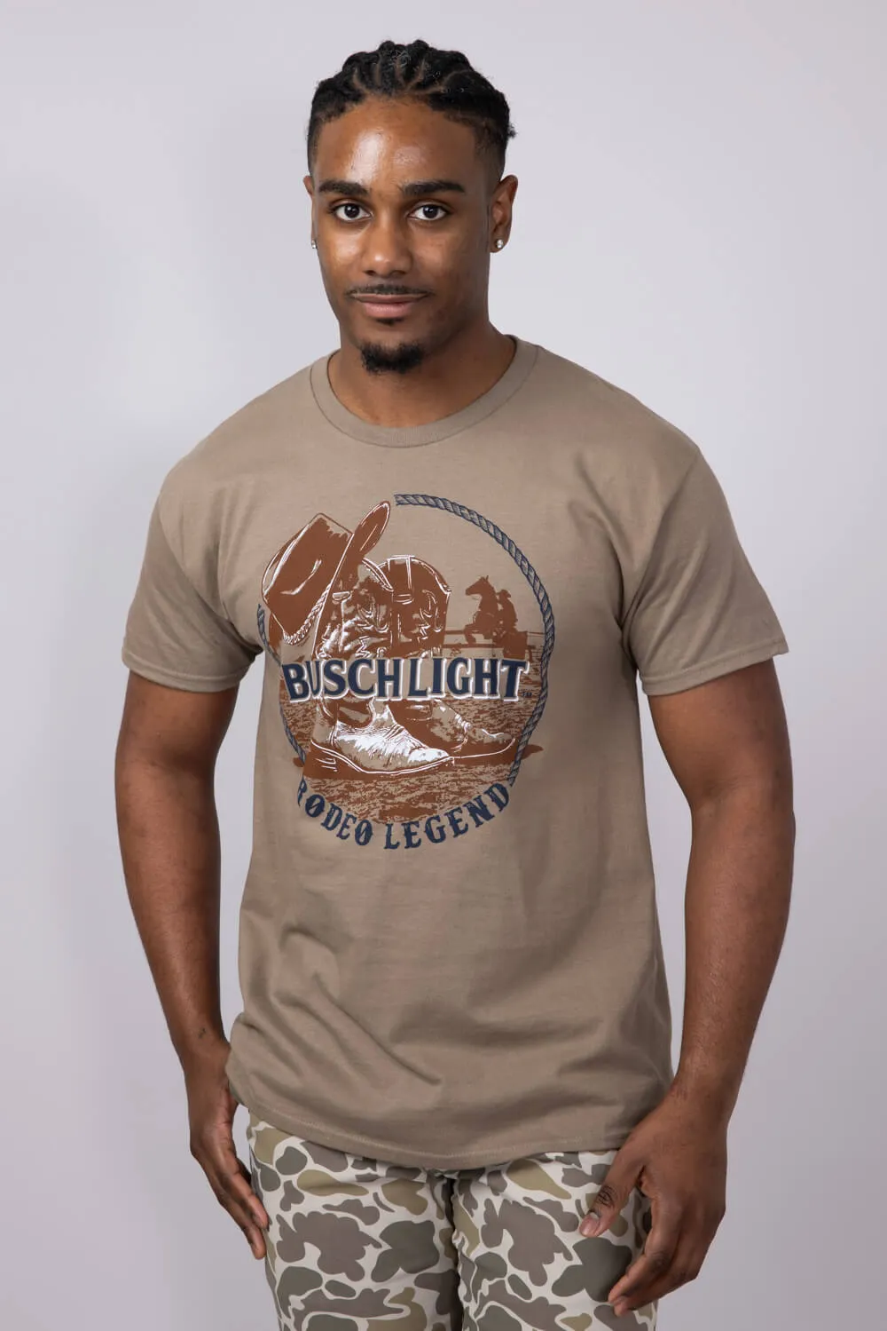 Busch Lite Rodeo T-Shirt for Men in Brown | 16796-606C sold by Glik’s
