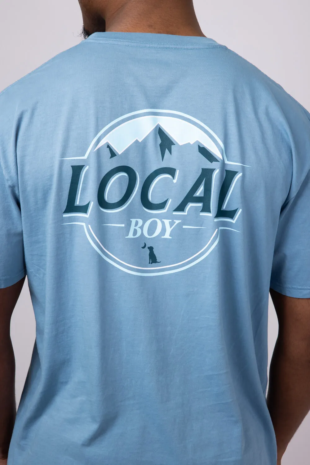 Local Boy Latte T-Shirt for Men in Slate | L1000536-SLATE sold by Glik’s