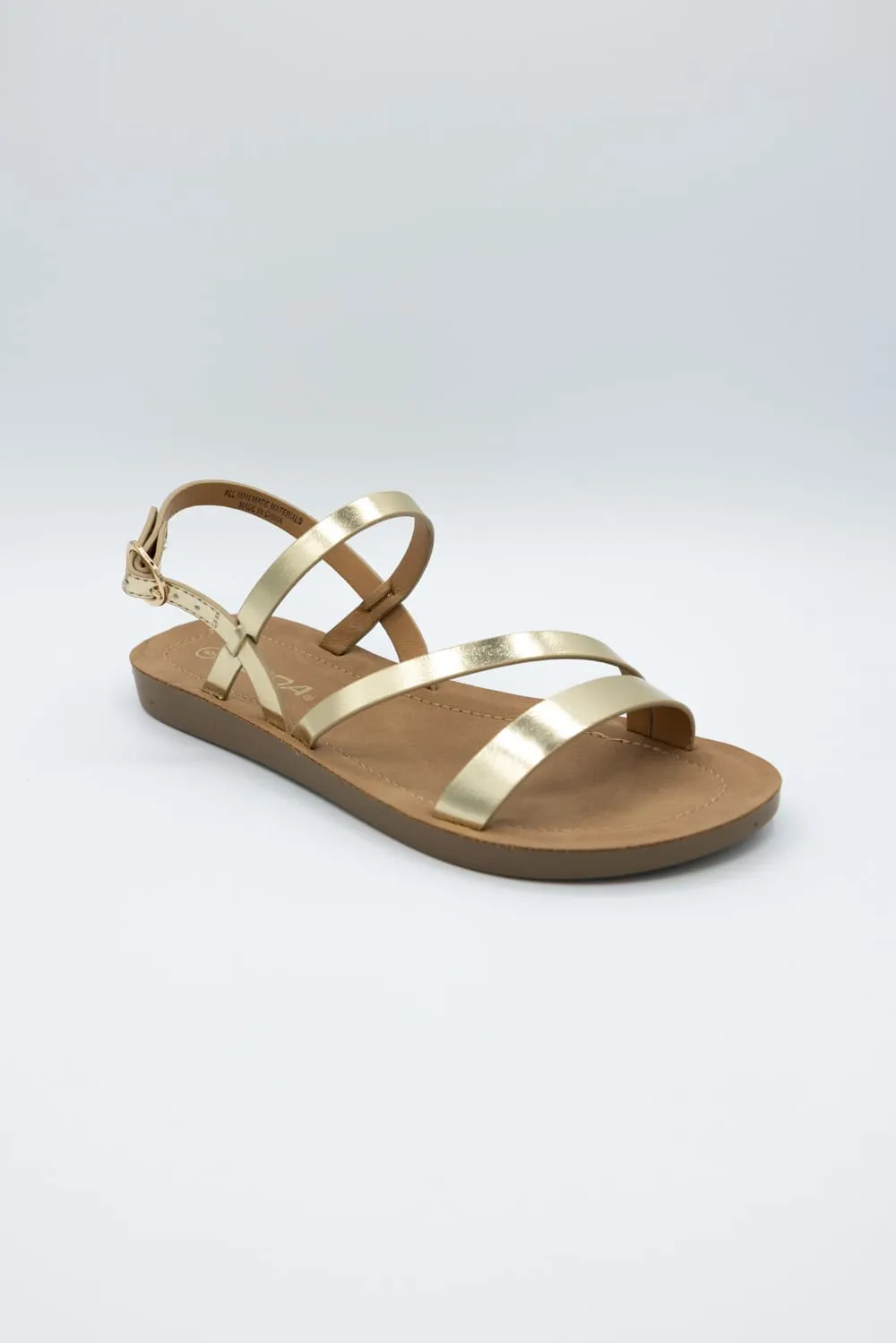 Soda Enfold Sandals for Women in Gold | ENFOLD-S GOLD sold by Glik’s
