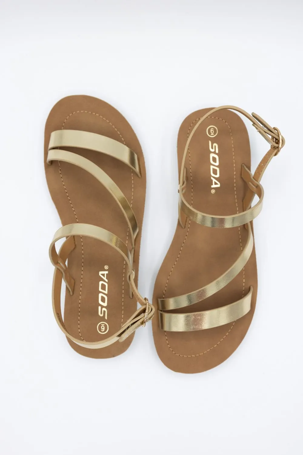 Soda Enfold Sandals for Women in Gold | ENFOLD-S GOLD sold by Glik’s product image thumbnail 2