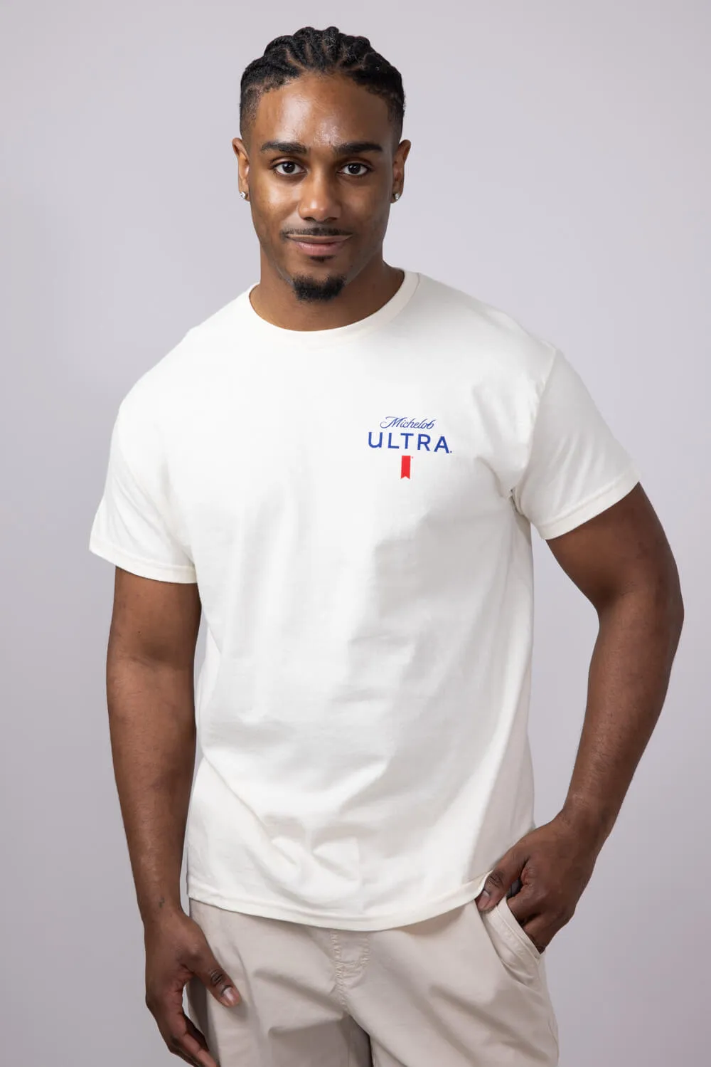 Michelob Ultra Driver T-Shirt for Men in Cream | 17273-345 sold by Glik’s product image thumbnail 2