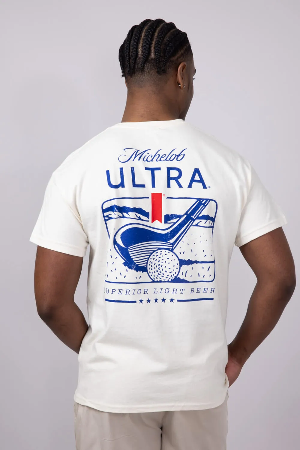 Michelob Ultra Driver T-Shirt for Men in Cream | 17273-345 sold by Glik’s