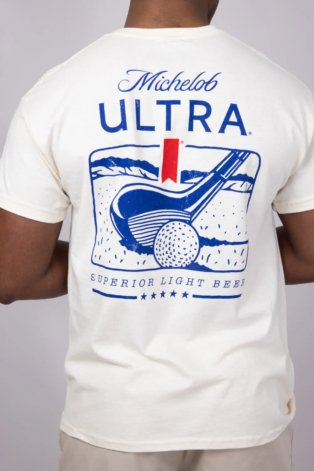 Michelob Ultra Driver T-Shirt for Men in Cream | 17273-345 sold by Glik’s product image thumbnail 3