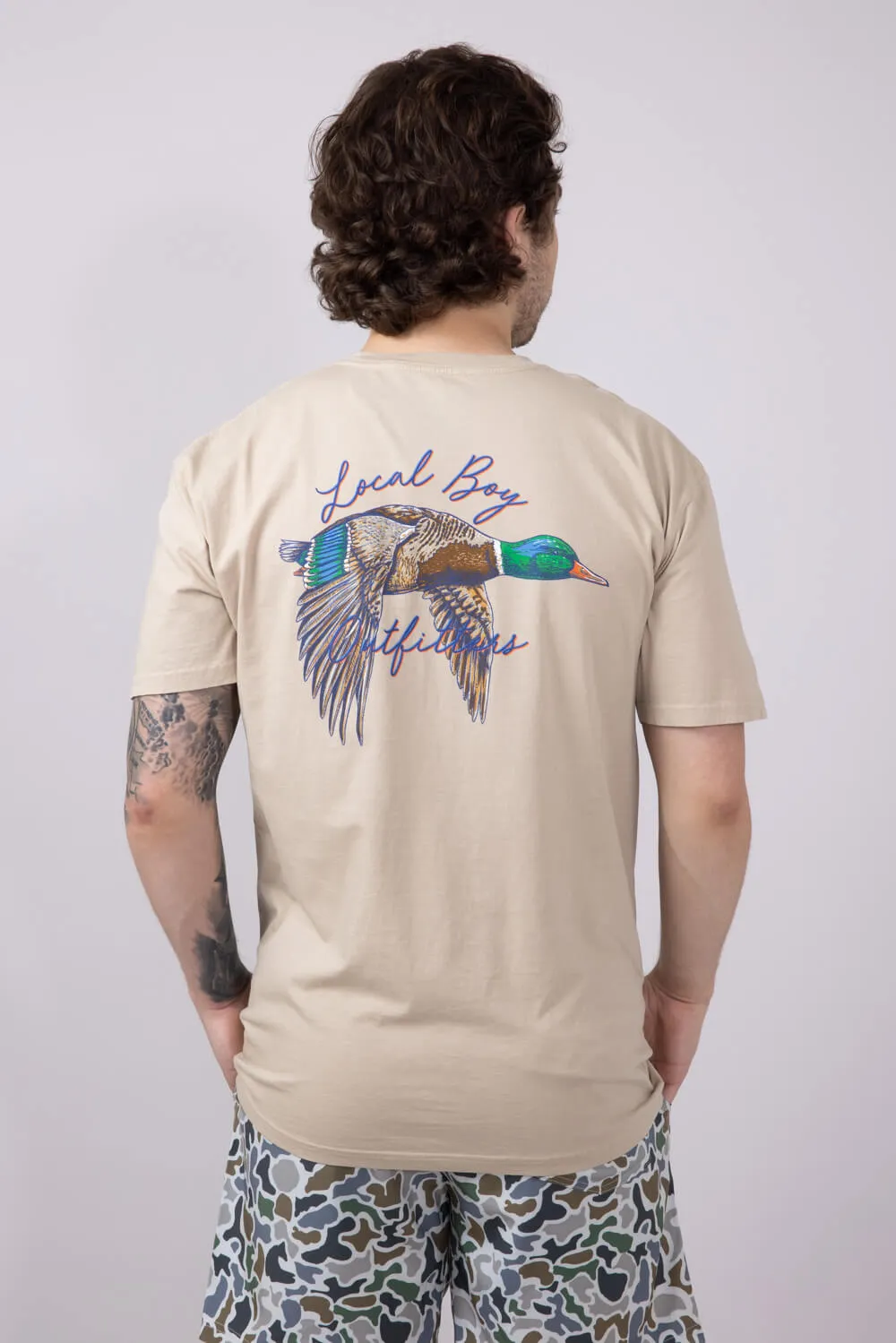 Local Boy Migrating T-Shirt for Men in Latte | L1000368-LATTE sold by Glik’s