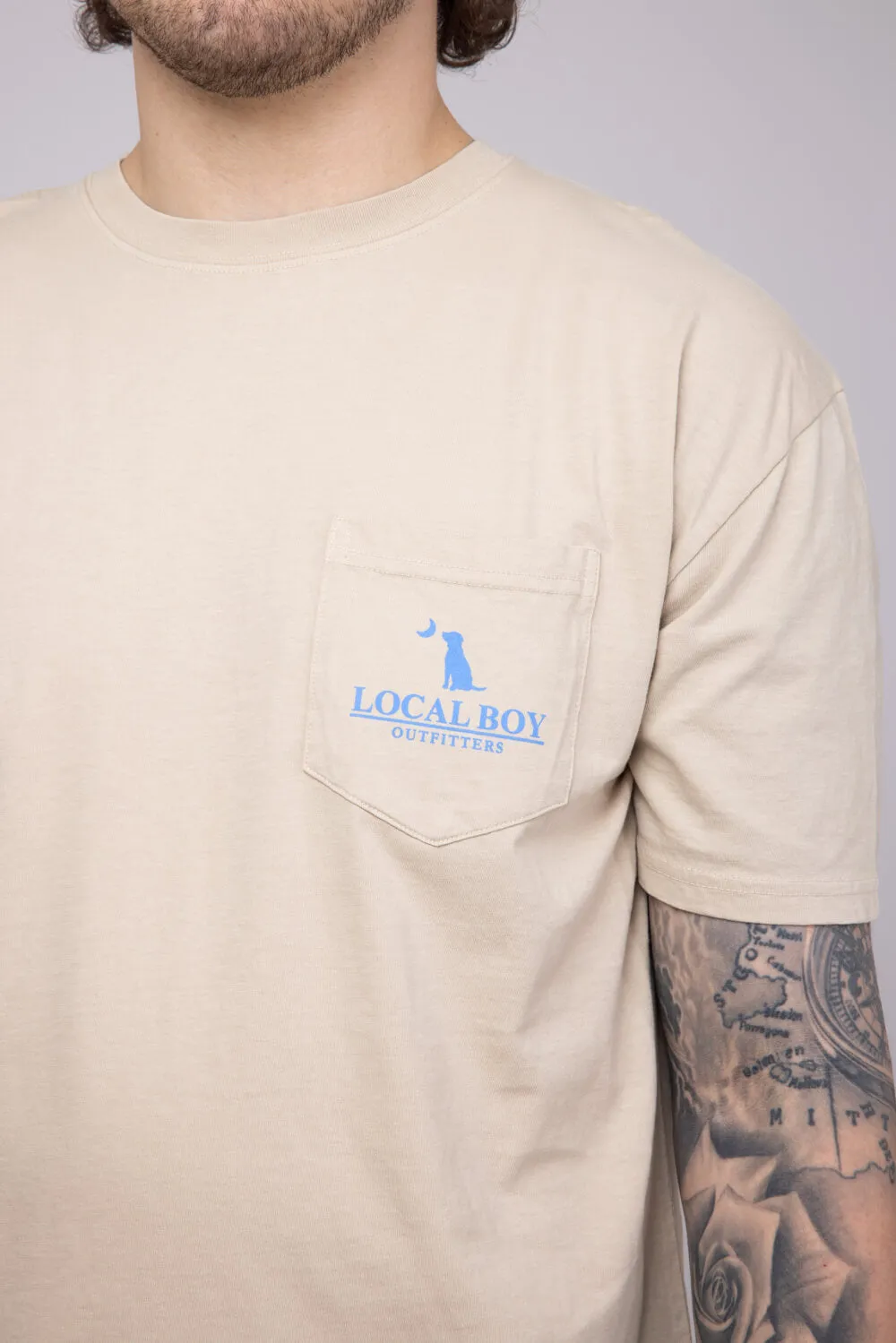 Local Boy Migrating T-Shirt for Men in Latte | L1000368-LATTE sold by Glik’s product image thumbnail 3