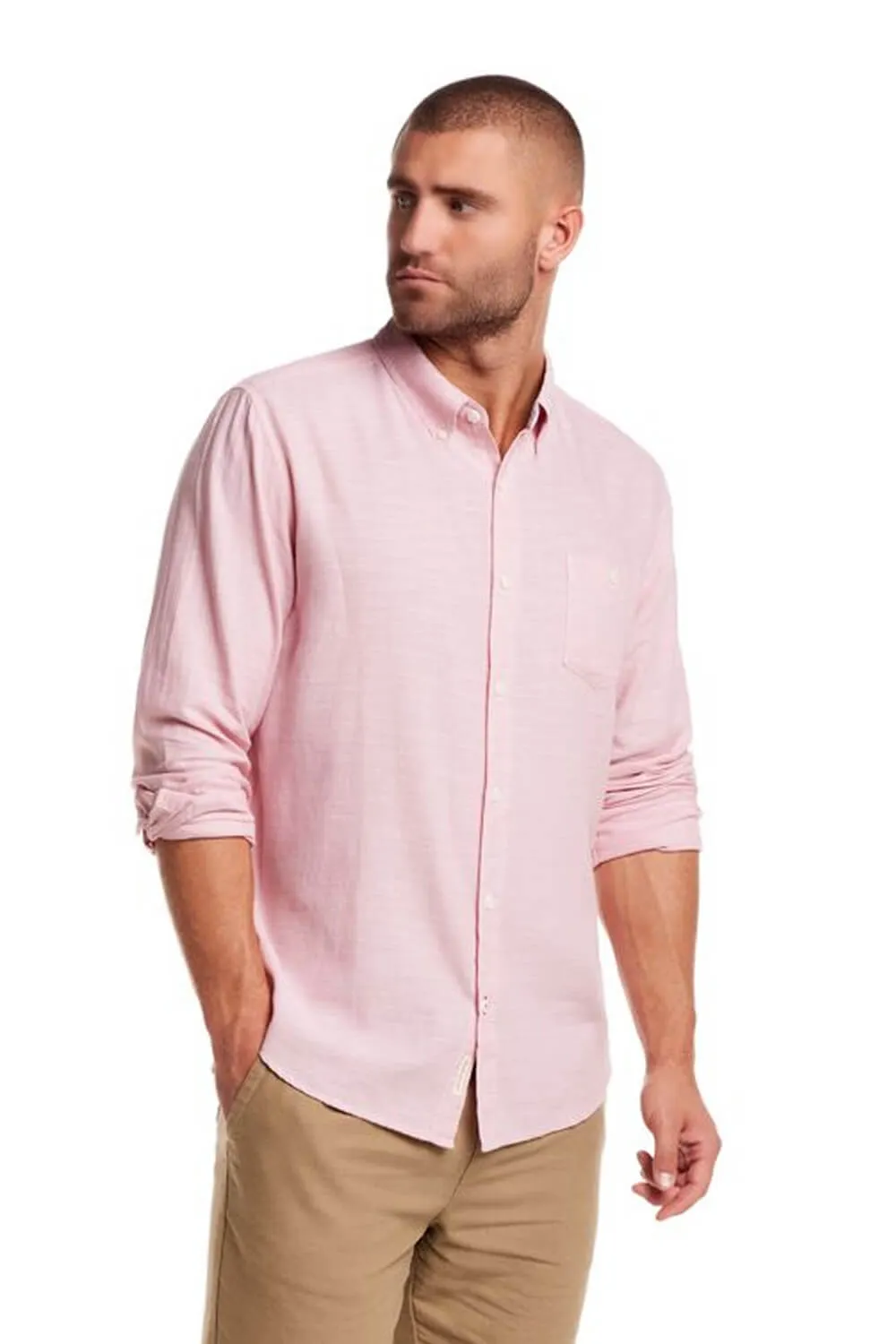 Weatherproof Vintage Country Twill Shirt for Men in Blush | S2585503GK-BLUSH sold by Glik’s