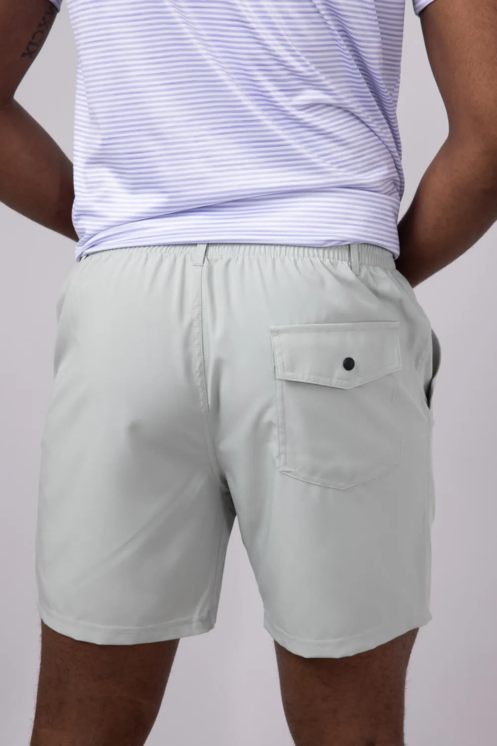 Local Boy Volley Hybrid Shorts for Men in Cool Grey | L1600002-COOLGRY sold by Glik’s product image thumbnail 2