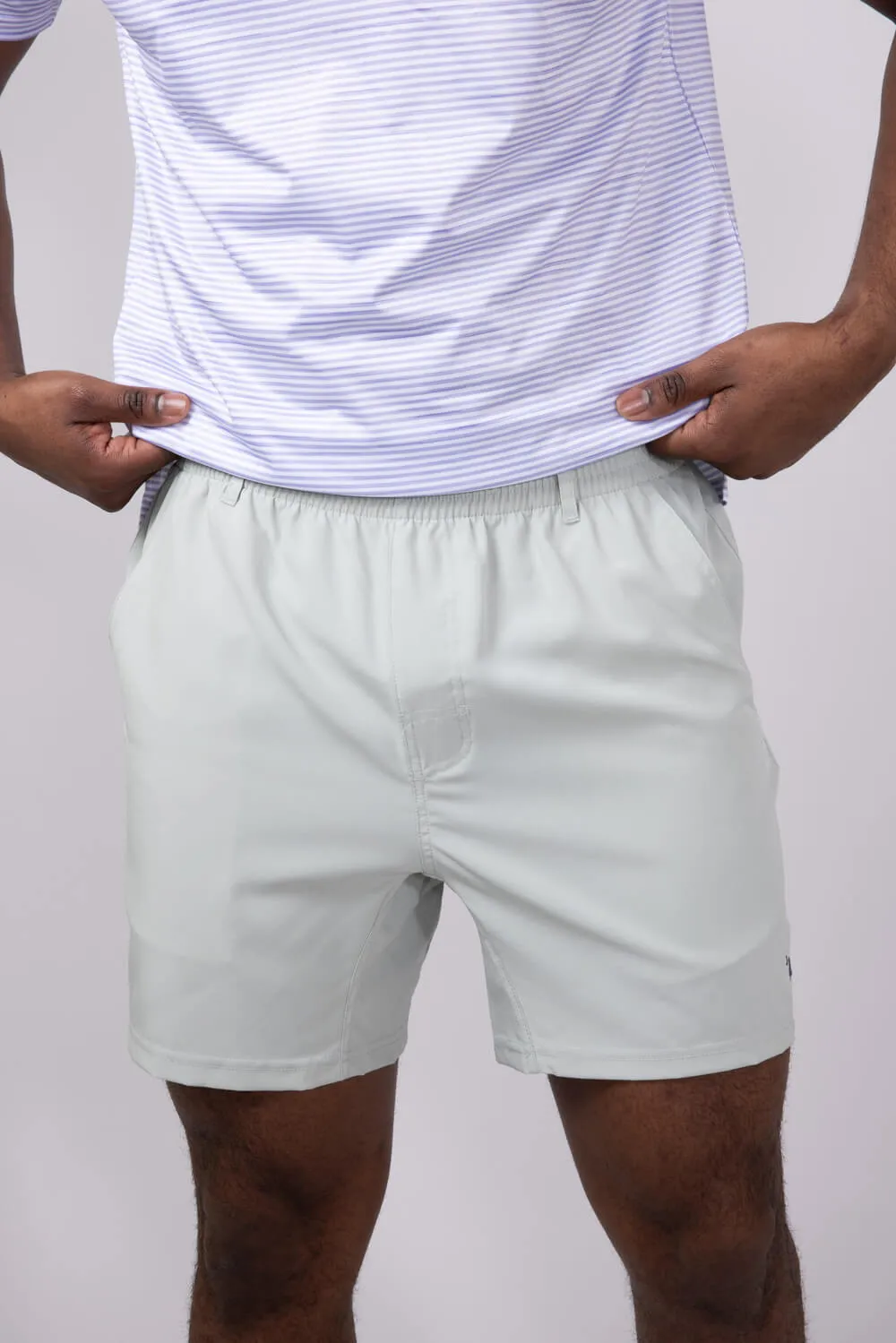 Local Boy Volley Hybrid Shorts for Men in Cool Grey | L1600002-COOLGRY sold by Glik’s