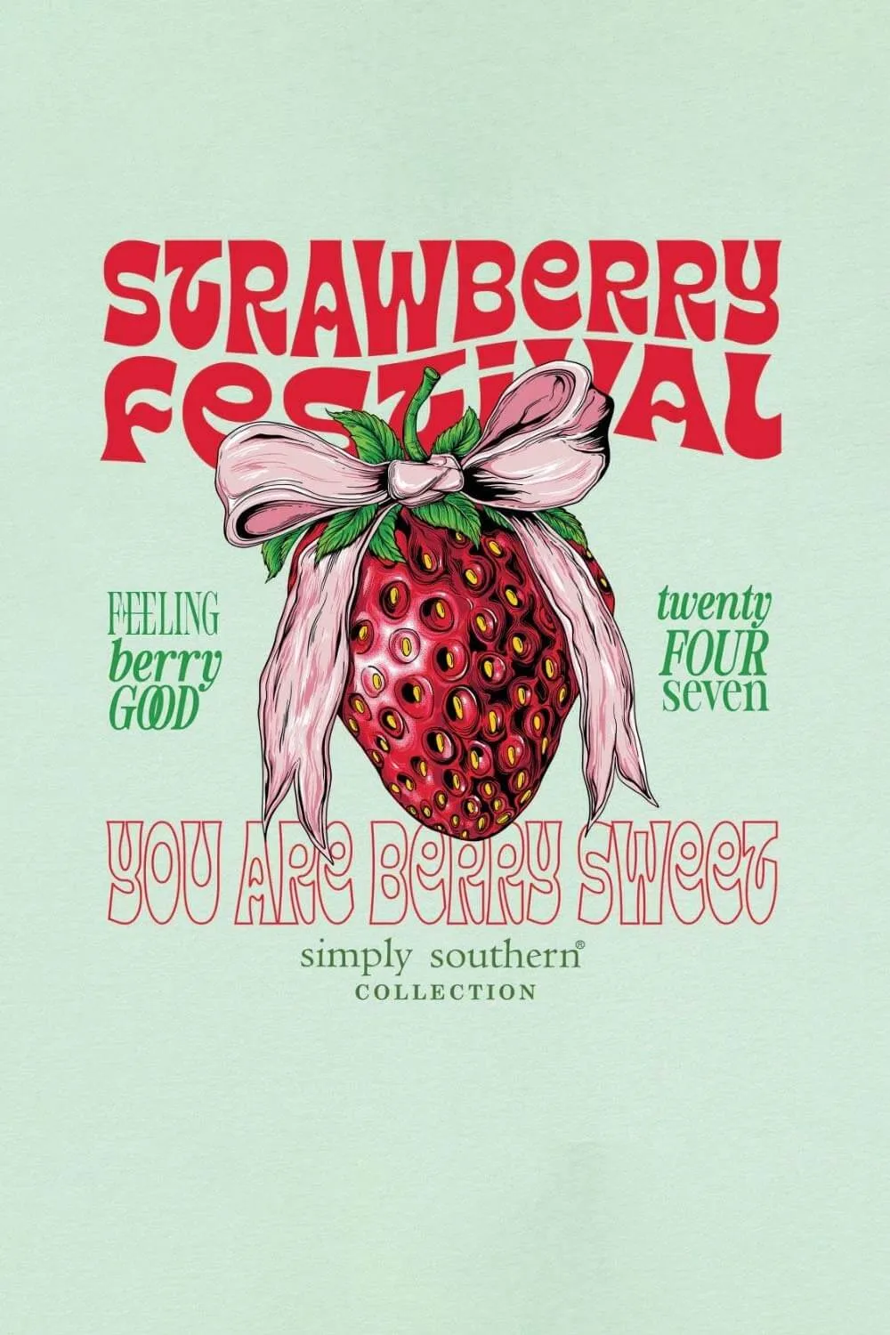 Simply Southern Strawberry T-Shirt for Women in Mint | SS-STRAWBERRY-MINT sold by Glik’s product image thumbnail 4