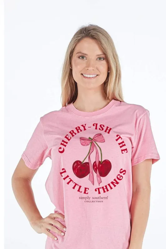 Simply Southern Cherry-Ish T-Shirt for Women in Pink | SS-CHERRYISH-WSHPNK sold by Glik’s