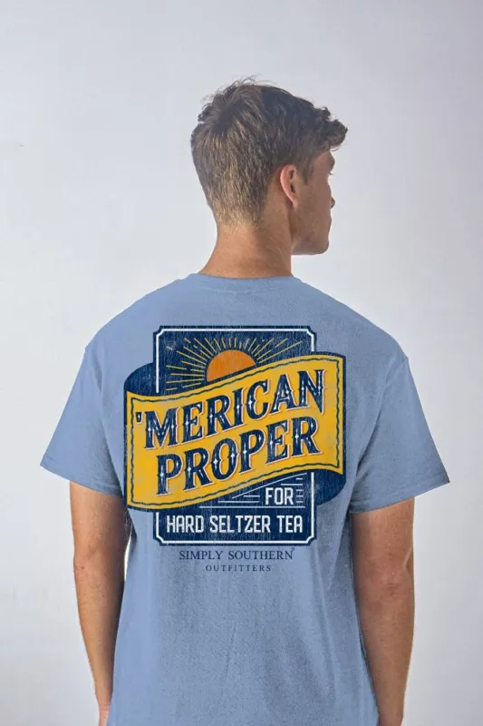 Simply Southern Seltzer T-Shirt for Men in Sea | MN-SS-TEA-WSHSEA sold by Glik’s