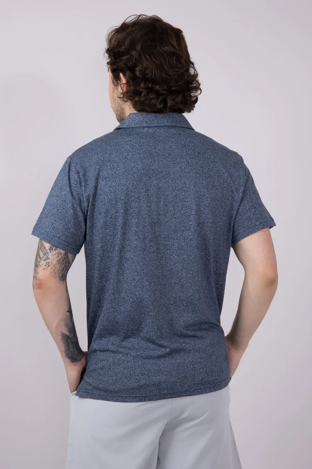 Simply Southern Polo Shirt for Men in Navy | 0125-MN-POLO-HTRNAVY sold by Glik’s product image thumbnail 2