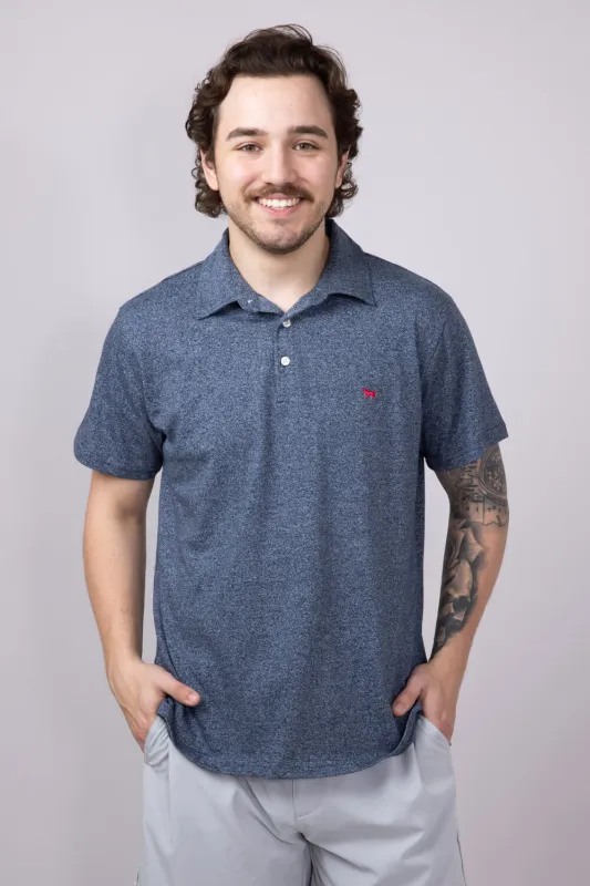 Simply Southern Polo Shirt for Men in Navy | 0125-MN-POLO-HTRNAVY sold by Glik’s