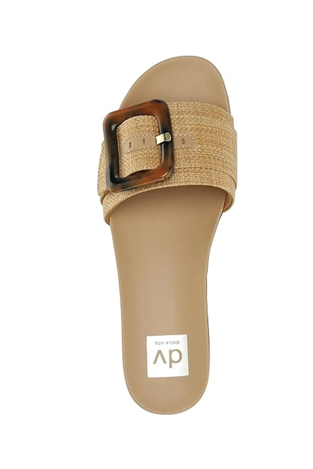 Dolce Vita Caster Raffia Slide Sandals for Women in Tan | CASTER-RAFFIA sold by Glik’s product image thumbnail 2
