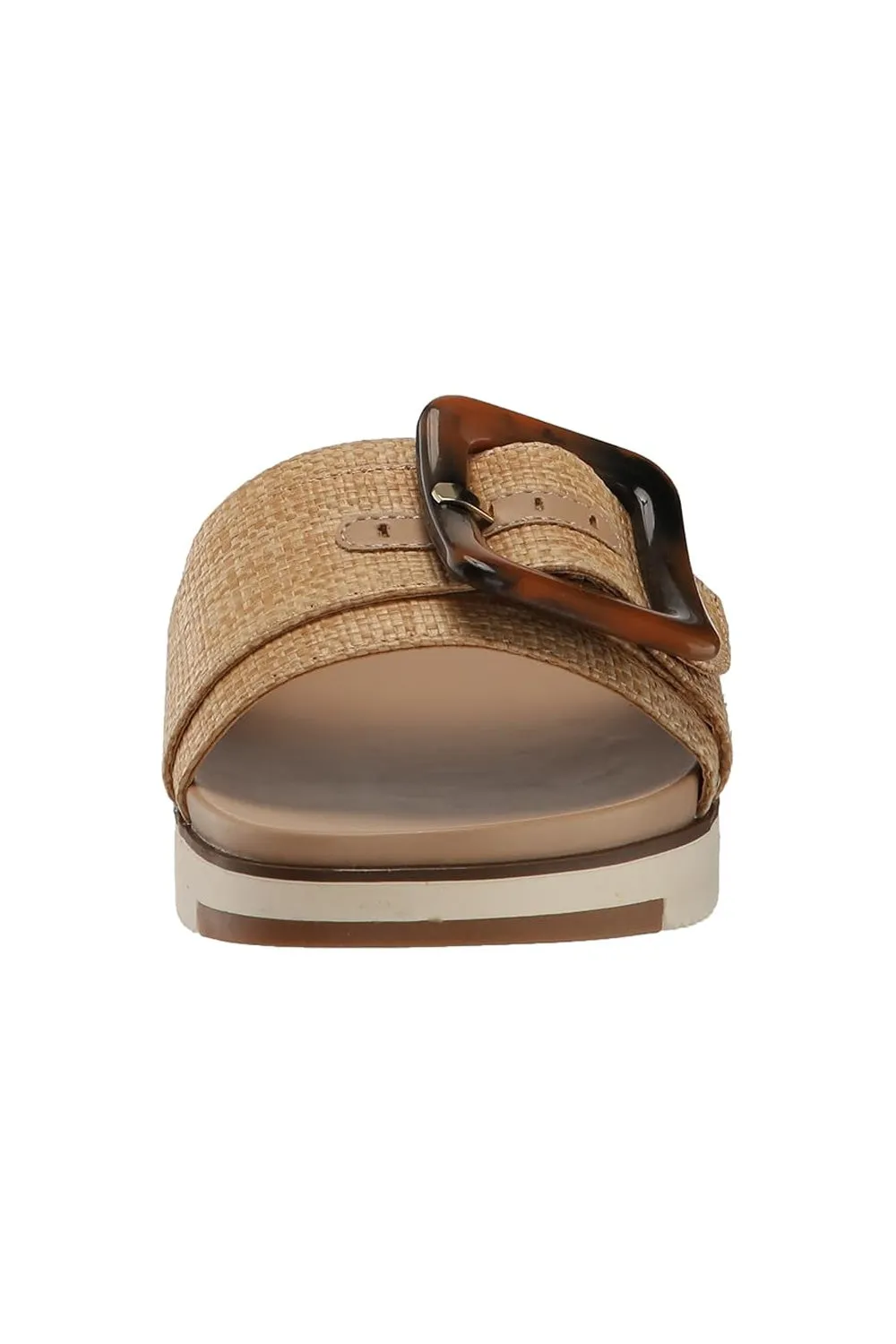 Dolce Vita Caster Raffia Slide Sandals for Women in Tan | CASTER-RAFFIA sold by Glik’s product image thumbnail 3